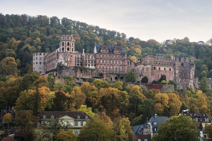 Schloss Heidelberg, Gesamtaufnahme von außen