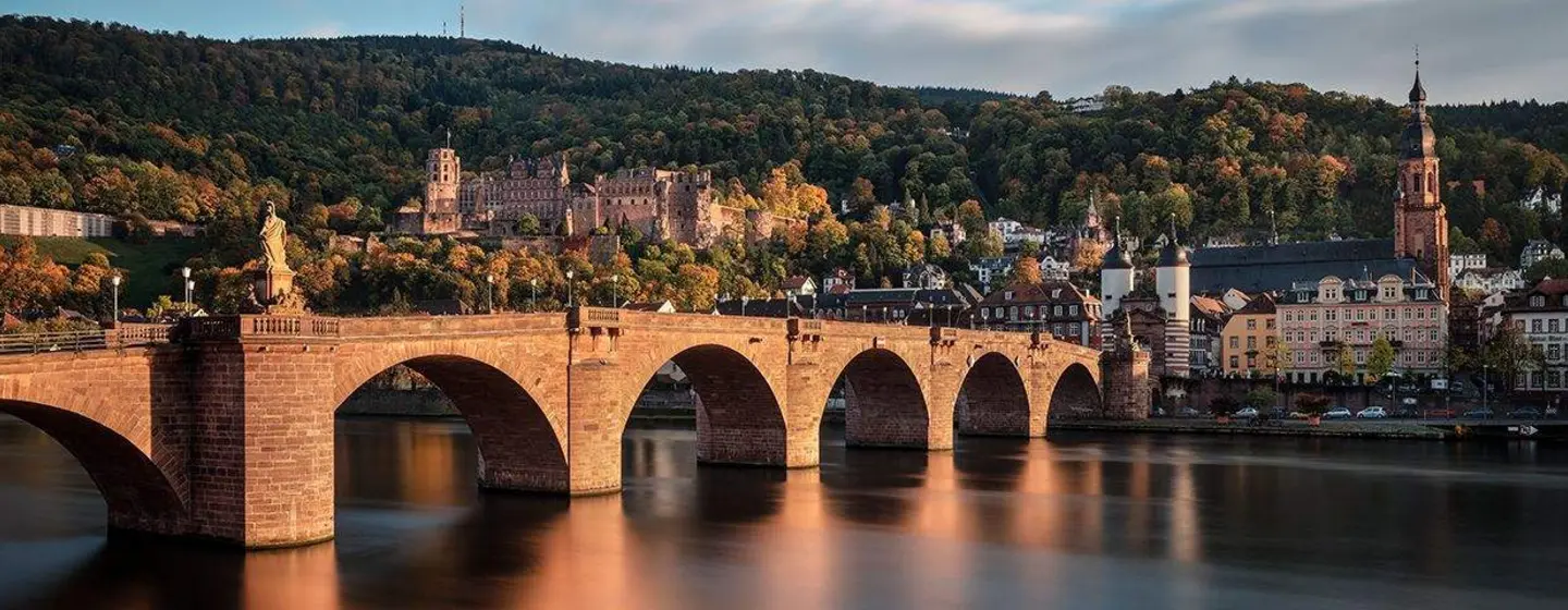 Château de Heidelberg, vue aérienne